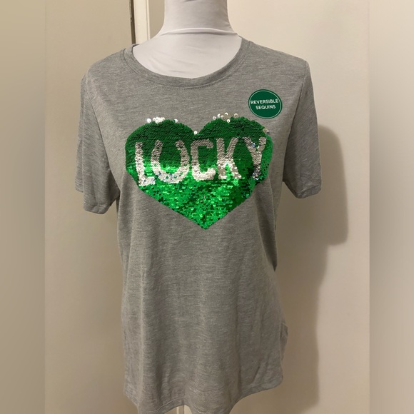 LUCKY 🍀 CHARM shirt NWT L 11-13 - Picture 1 of 6